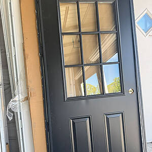 Walk In Door 9lite Black