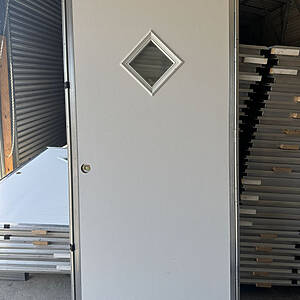 Walk In Door Diamond Window
